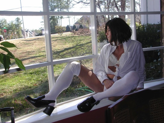 schoolgirl crossdresser.